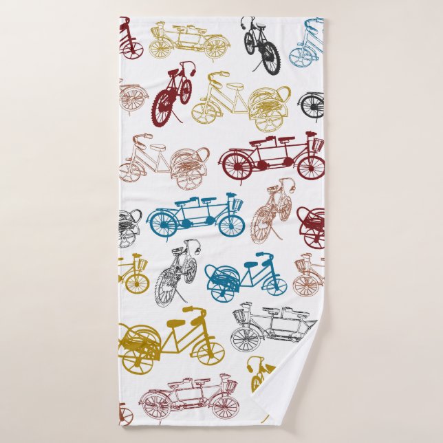 Fahrräder Badezimmer Handtuch Set (Badehandtuch)