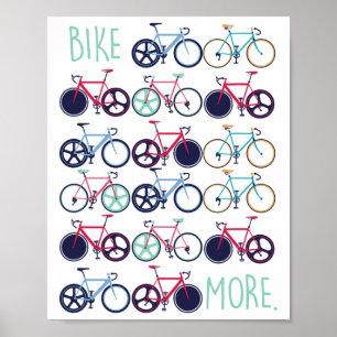Fahrräder Fahrrad Mehr Bike Radfahren Radfahrer Mt Poster