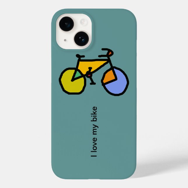 Fahrräder : Fahrräder ; Fahrrad Cool Case-Mate iPhone 14 Hülle (Rückseite)
