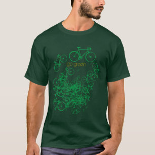 Fahrräder gehen umweltfreundlich T-Shirt