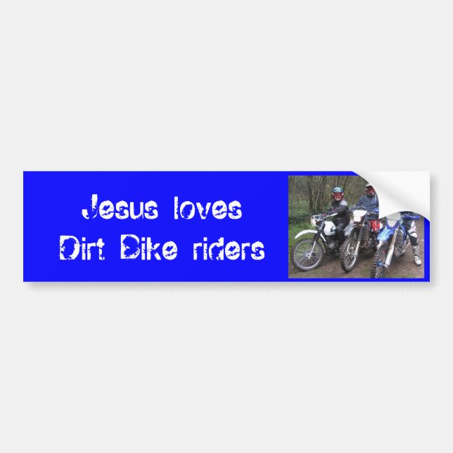 Fahrräder, Jesus-Lieben Hinterfahrradreiter Autoaufkleber (Vorne)