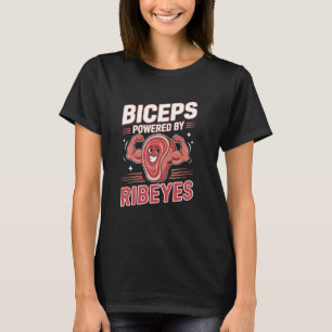 Fahrräder mit Ribeyes Funny Meat Lover Gym Car T-Shirt