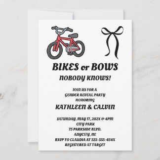 Fahrräder oder Schleifen Geschlechtsenthüllungs-Ei