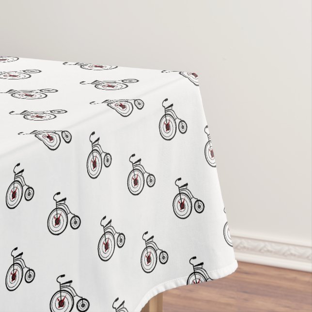 Fahrräder Tischtennis Fahrrad Ihre Farben Tischdecke (Beispiel)