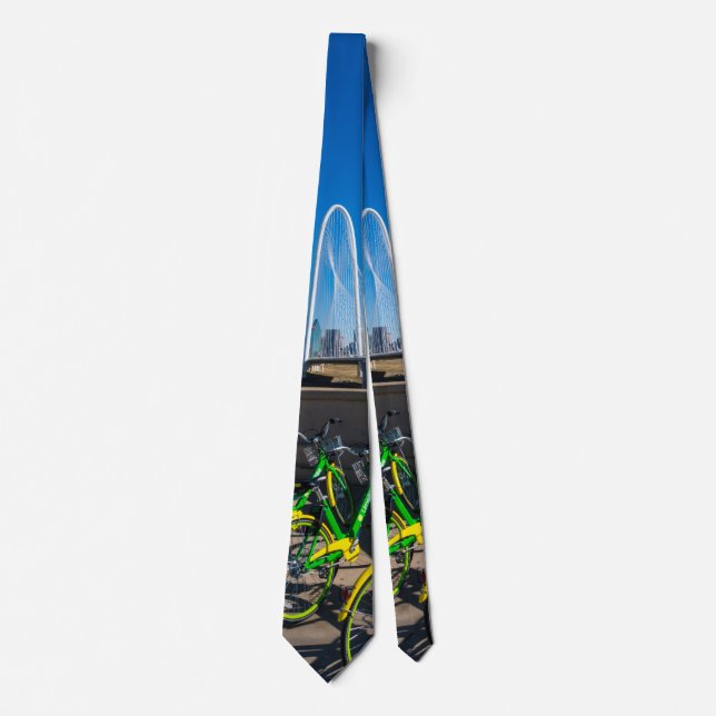 Fahrräder und Dallas Neck Tie Krawatte (Vorderseite)