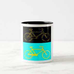 Fahrräder Zweifarbige Tasse