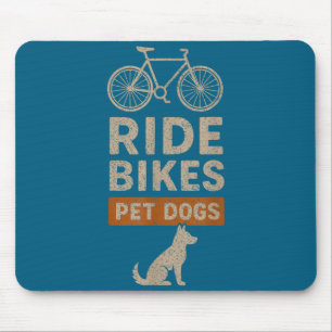 Fahrradfahren Hunde Liebhaber Mousepad