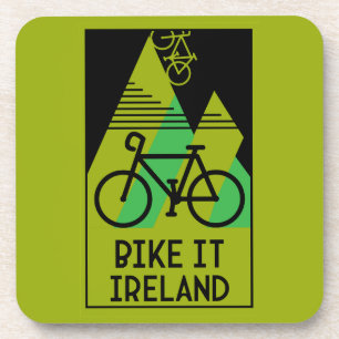 Fahrradfahren in Irland Getränkeuntersetzer