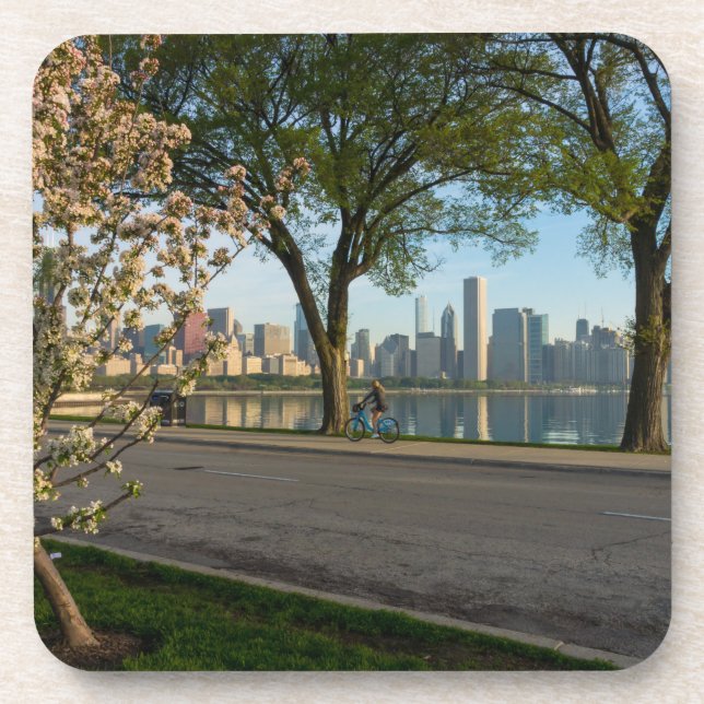 Fahrradfahren - Solidarität Getränkeuntersetzer (Vorderseite)