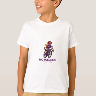 Fahrradfahren - Vintager T - Shirt zum Fahrradfahr