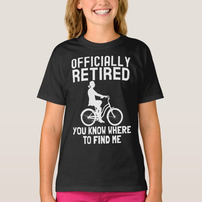 Fahrradfahrer: Altersgeschenke für Fahrradfans T-Shirt (Vorderseite)