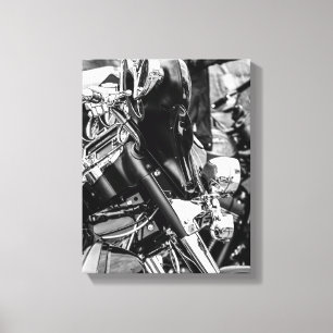 Fahrradfahrer - Details Leinwanddruck