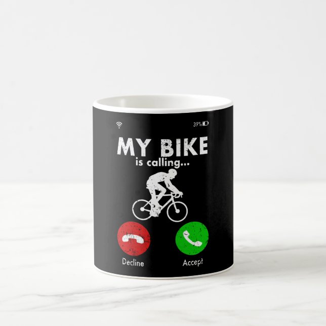 Fahrradfahrer Funny Gift Geschenk Idee Kaffeetasse (Mittel)