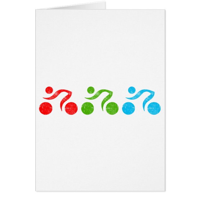 Fahrradfahrer in Aktion (Vorne)