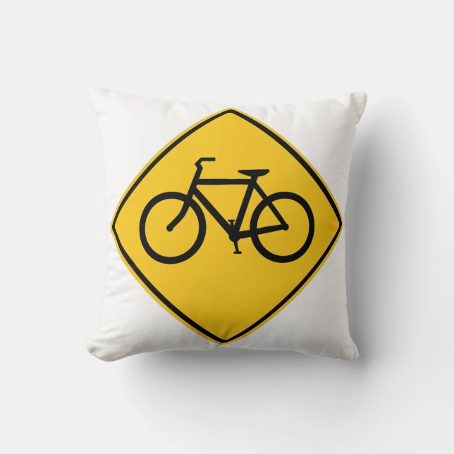 Fahrradfahrer Kissen (Vorderseite)