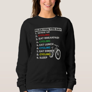 Fahrradfahrer meinen Plan für das Mountainbike Sweatshirt