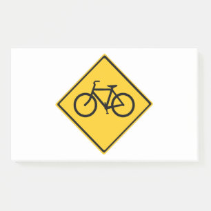 Fahrradfahrer Post-it Klebezettel