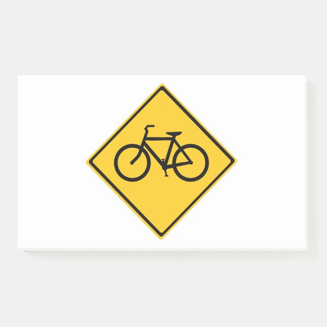 Fahrradfahrer Post-it Klebezettel (Vorderseite)