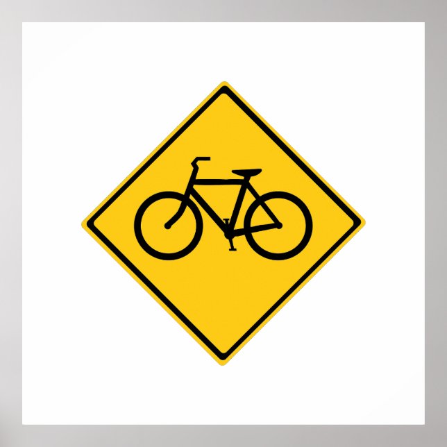 Fahrradfahrer Poster (Vorne)