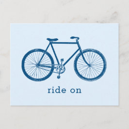 Fahrradfahrer Postkarte
