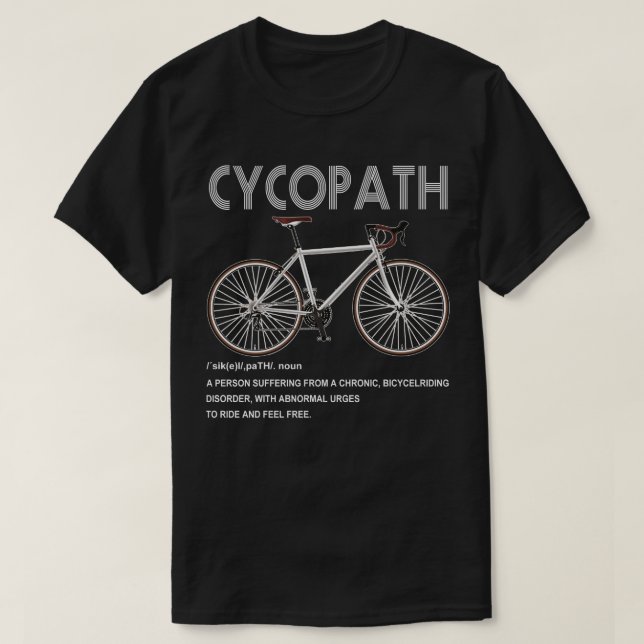 Fahrradfahrer T-Shirt (Design vorne)