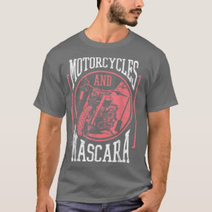 Fahrradfahrer und Motorradfahrer Mascara T-Shirt