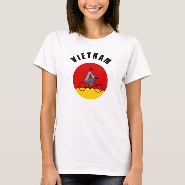 Fahrradfahrer VIETNAM Shirt (Vorderseite)