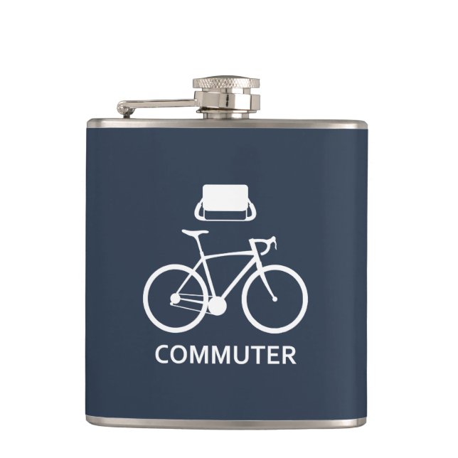 Fahrradfahrerflasche Flachmann (Vorderseite)