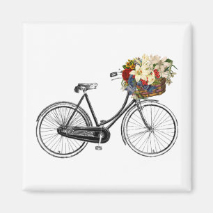 Fahrradfahrrad-Blumen-Kühlschrankmagnete Magnet