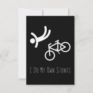 Fahrradfreund - ich mache mein eigenes Stunts-Bmx- RSVP Karte