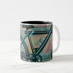 Fahrradgeschenke für Papa Zweifarbige Tasse