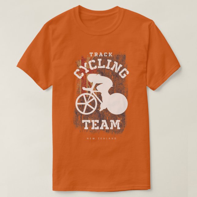 Fahrradgeschwindigkeit von Frauen in Neuseeland T-Shirt (Design vorne)