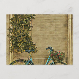 Fahrradgifte für sie postkarte