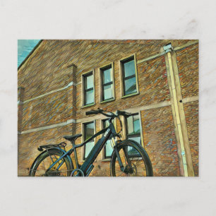 Fahrradgifte für sie postkarte