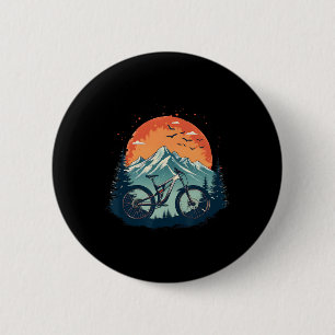 Fahrradillustration Downhill-Mountainbiking Button