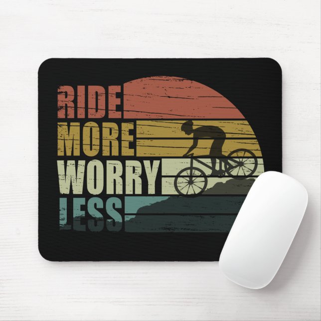 Fahrradinspirierende Zitate Mousepad (Mit Mouse)