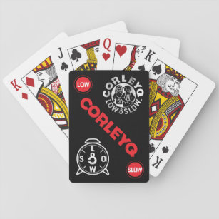 Fahrradkarten mit CorleyQ-Logos Spielkarten