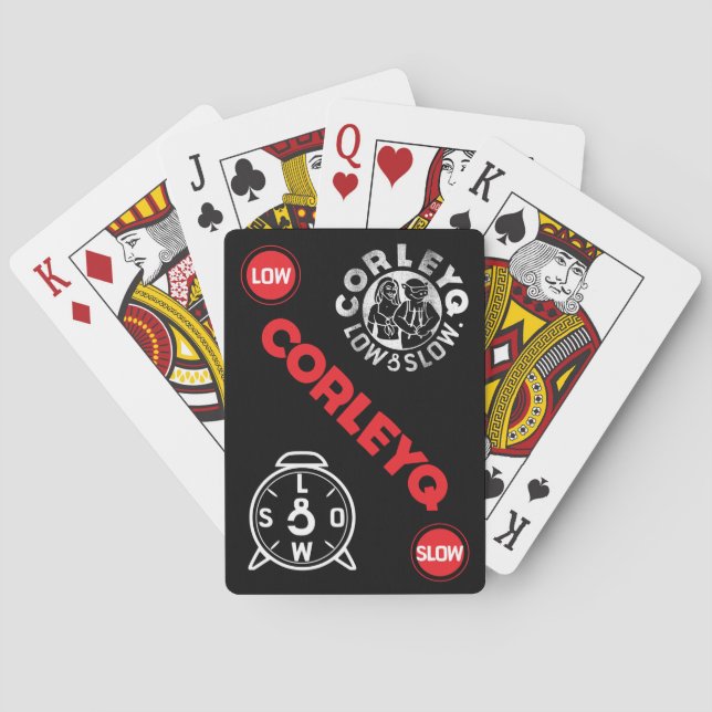 Fahrradkarten mit CorleyQ-Logos Spielkarten (Rückseite)