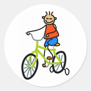 Fahrradkid Runder Aufkleber