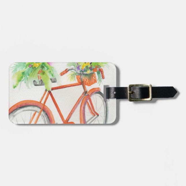 Fahrradkiste Blume Gepäckanhänger (Vorderseite horizontal)