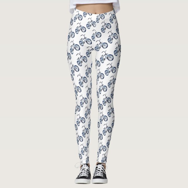 Fahrradkunst Leggings (Vorderseite)