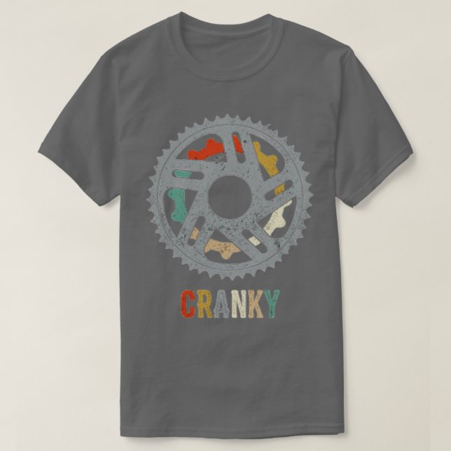 Fahrradkurbel für Radfreunde T-Shirt (Design vorne)