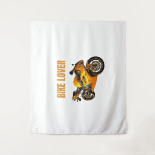 Fahrradliebhaber Motorrad T-Shirt Sport Bike Fah Wandteppich