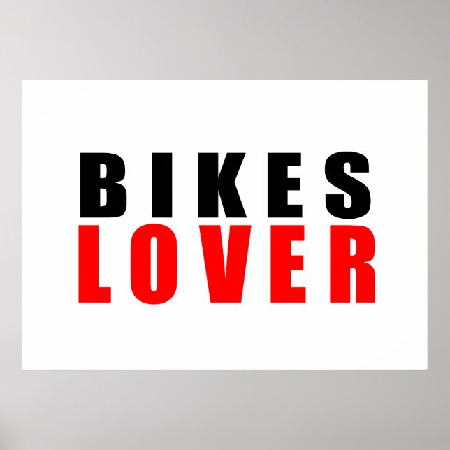 Fahrradliebhaber Poster (Vorne)