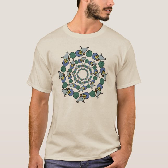 Fahrradmandala T-Shirt (Vorderseite)