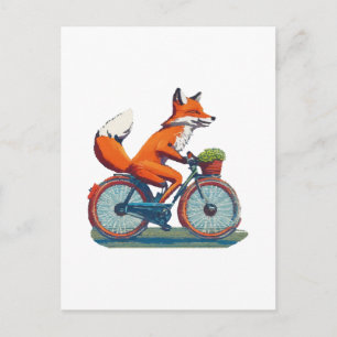 Fahrradmarke Fox Postkarte