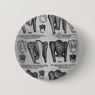 Fahrradmode 1897 - Vintage Button