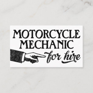 Fahrradmotorische Visitenkarten - Coole Vintage Visitenkarte