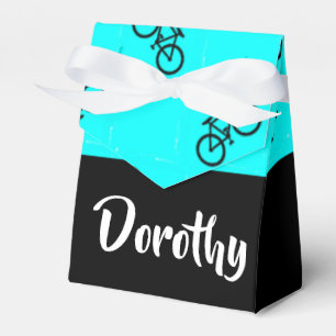 Fahrradmuster auf blau geschenkschachtel