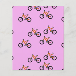 Fahrradmuster auf Rosa